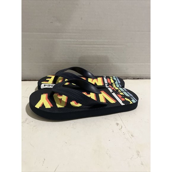 TCP EST unisex Kids Boys Girls size  10-11 Navy TCP Vacay Mode Flip Flop SANDAL - Picture 3 of 8